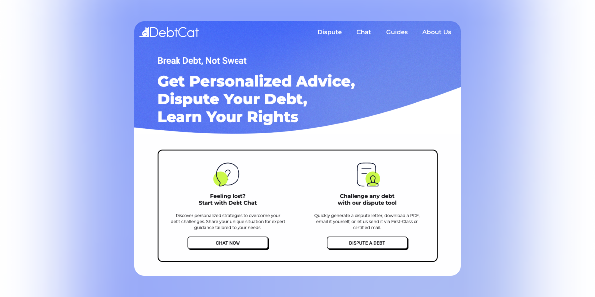 DebtCat: Debt Relief Tool